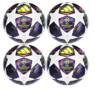 4x Fotbalový míč adidas UCL Pro Champions League bílá/fialová